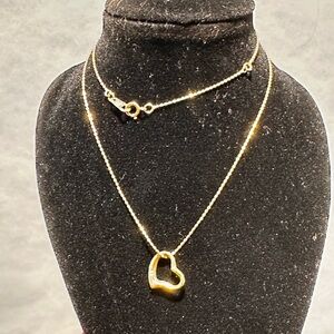 18carat Yellow-Gold Heart Pendant Necklace